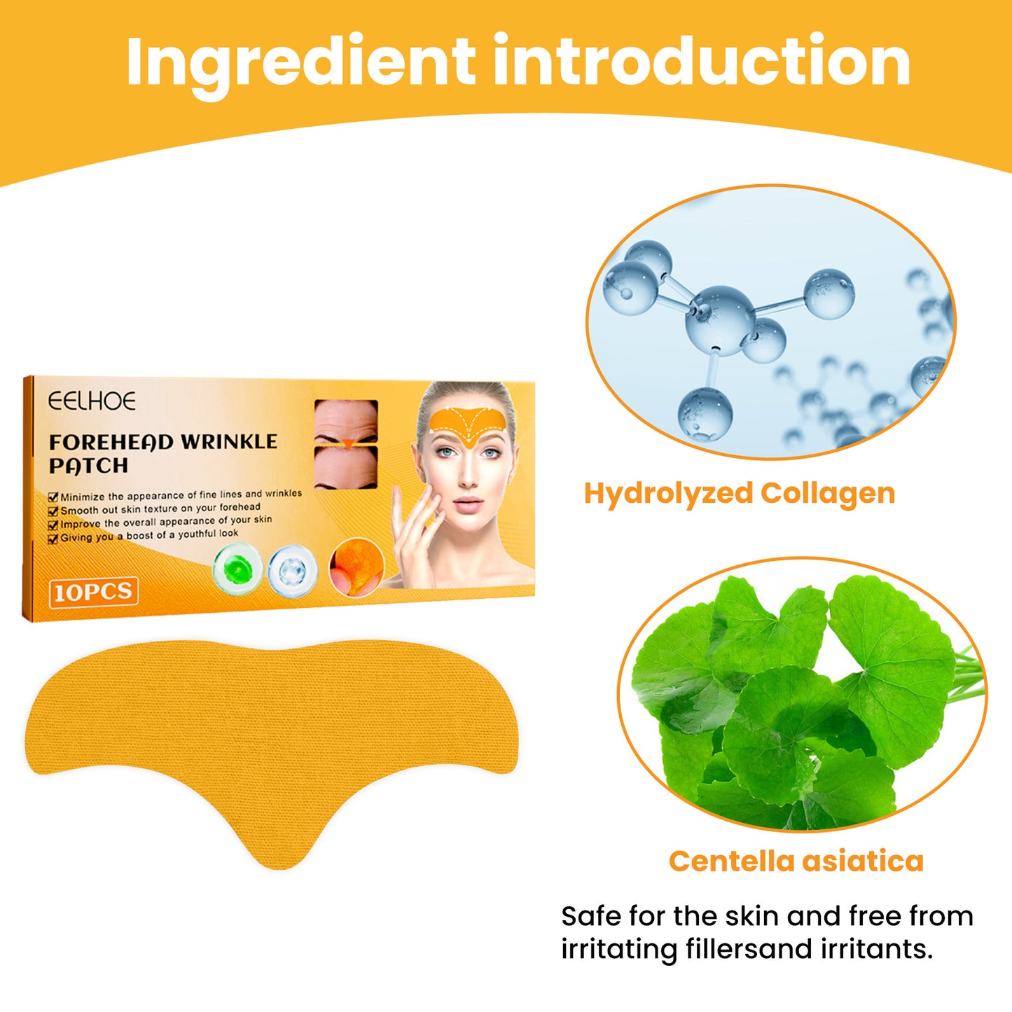 Forehead Wrinkle Patch - Anti-Aging Collagen Smoothing Treatment