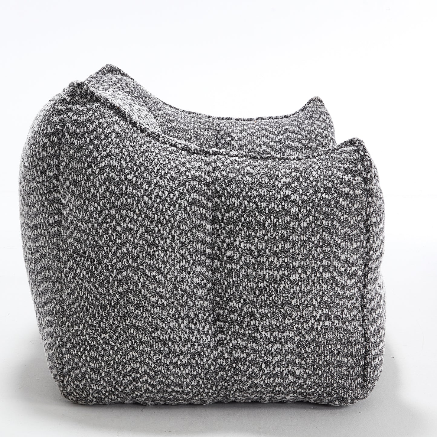Comfortable Grey Bean Bag Sofa Chair for Living Rooms