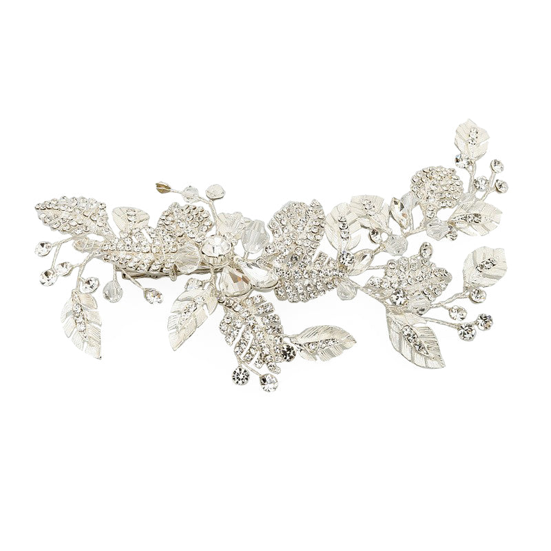 Silver Wedding Hair Clip Headband for Bridal Hair Accessories