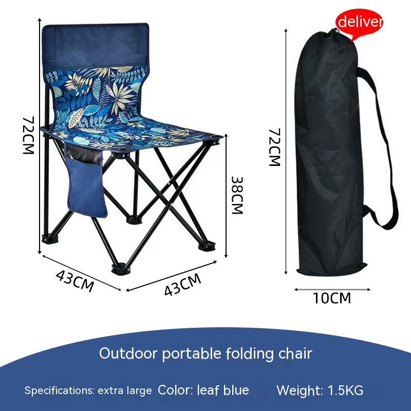 Portable Folding Chair for Outdoor Camping Garden Home Use - Multiple Styles