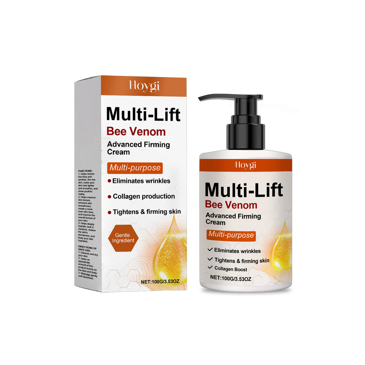 Light Wrinkle Tightening Moisturizing Face Cream - 100g