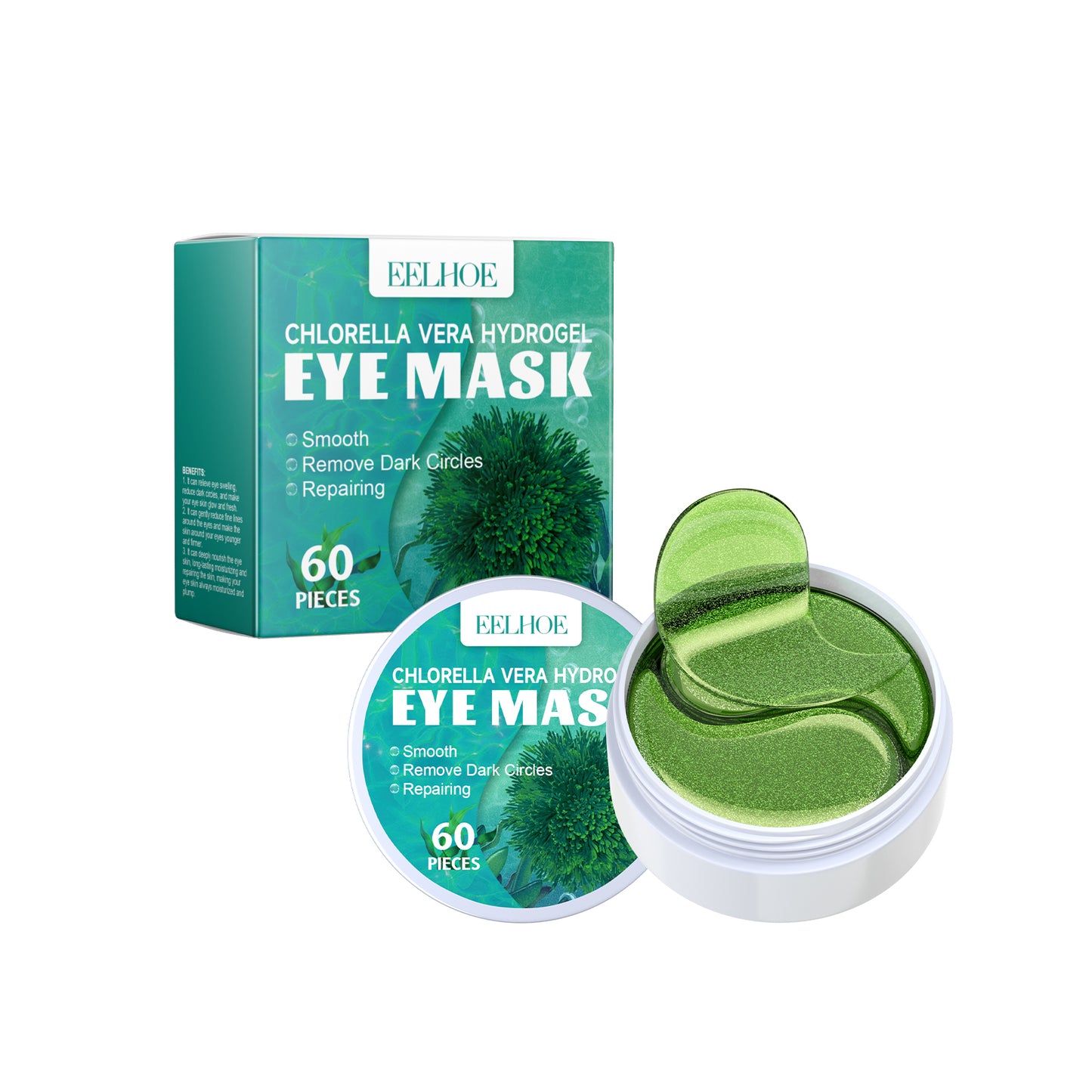 Chlorella Vera Hydrogel Eye Mask - Moisturizing & Anti-Aging Treatment