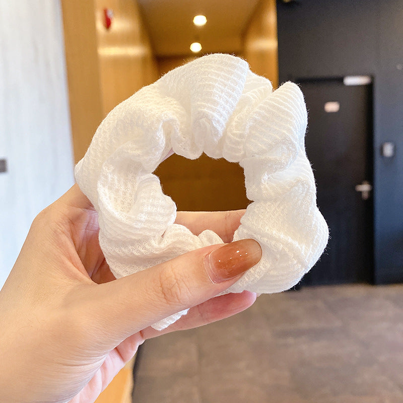 Winter Plush Pork Intestine Hair Ring - Colorful Hair Accessory for Women