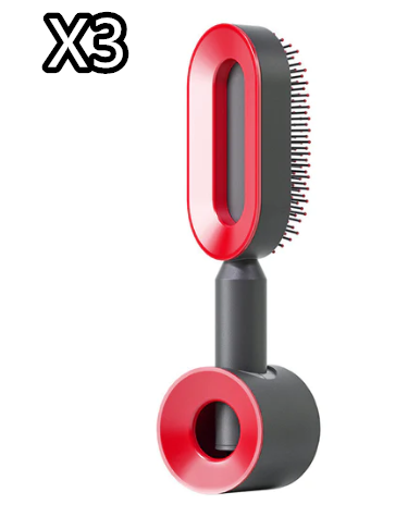 Self-Cleaning Hair Brush with 3D Air Cushion for Scalp Massage & Detangling