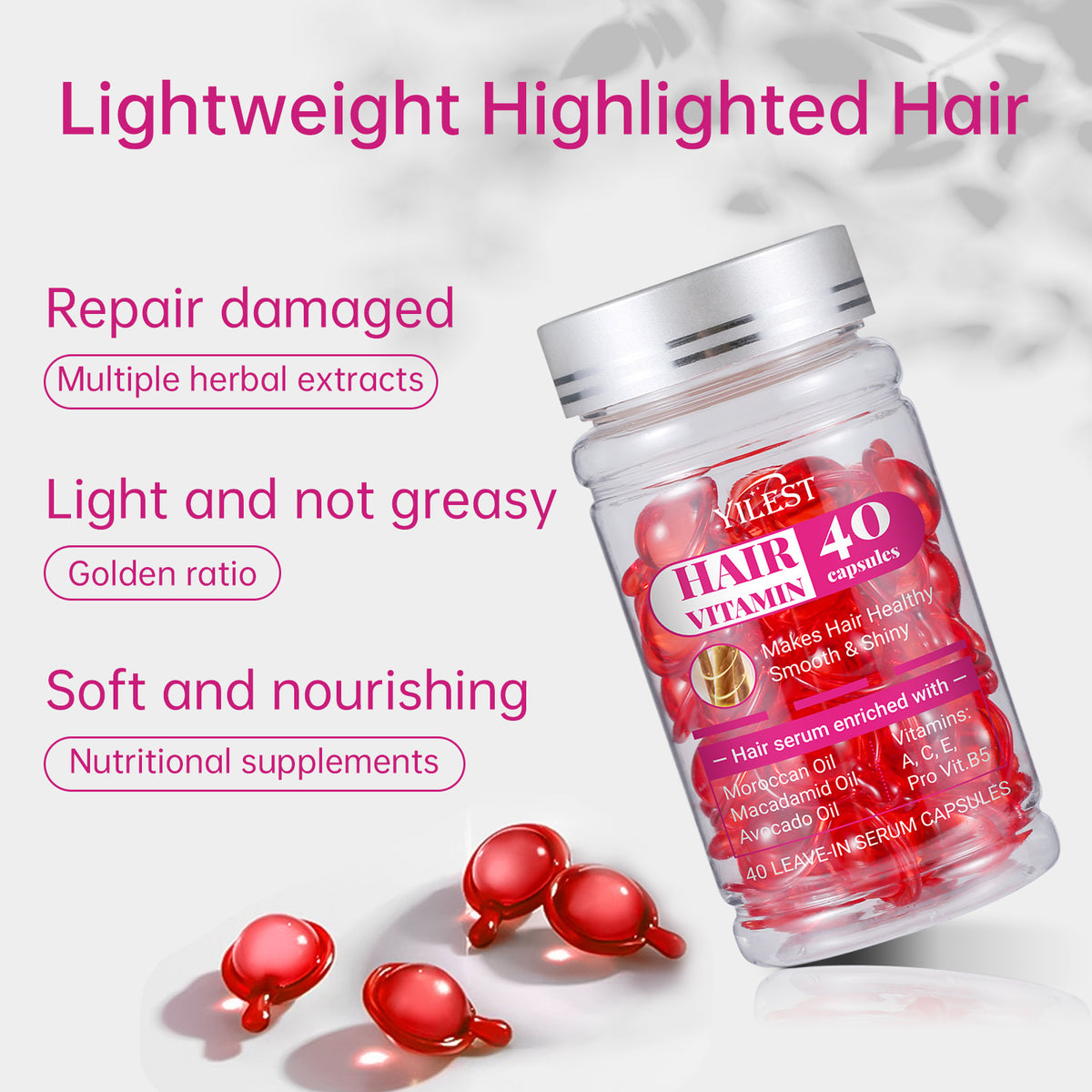 Hair Care Capsule Vitamin Moisturizing