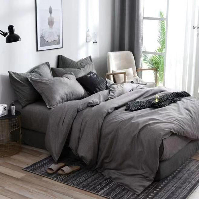 Luxurious 3-Piece Bedding Set with Duvet Cover and Pillowcases - Multiple Sizes