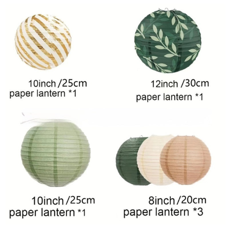 Decorative Green Lantern Lanterns for Background Displays - Multiple Styles & Packs