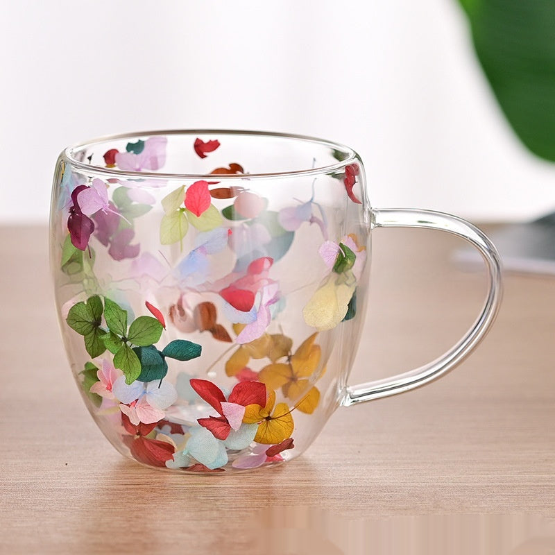 Insulated Double-Walled Borosilicate Glass Cup - Kitchen Drinkware
