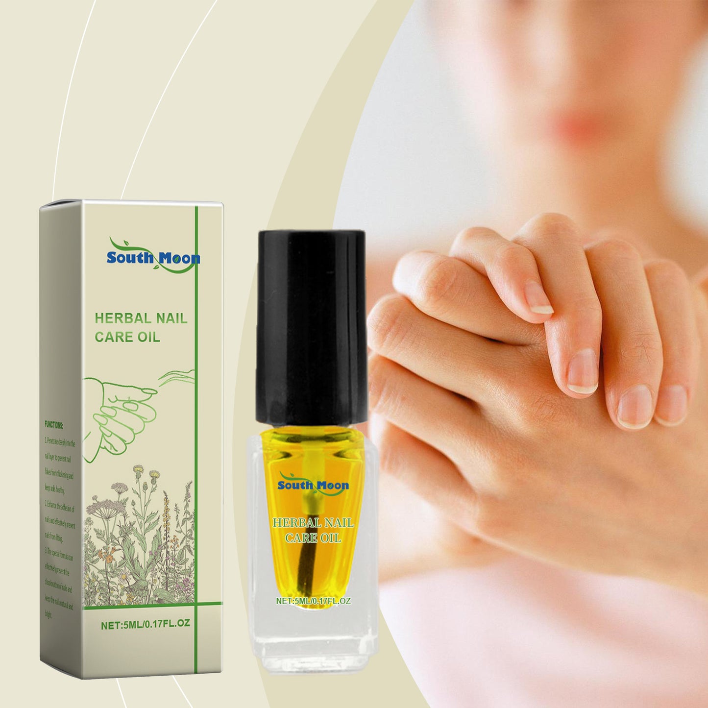 Herbal Nail Care Oil - Nourishing Cuticle Repair & Nail Strengthening