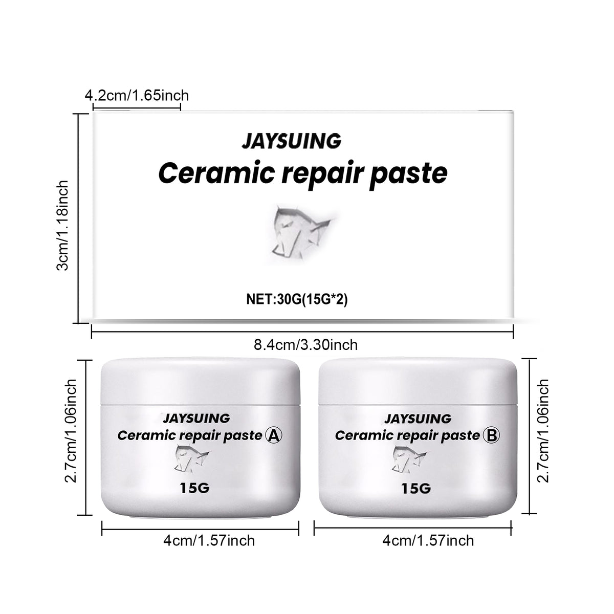 Tile Repair Agent 50g - Crack & Hole Repair for Ceramic Tiles