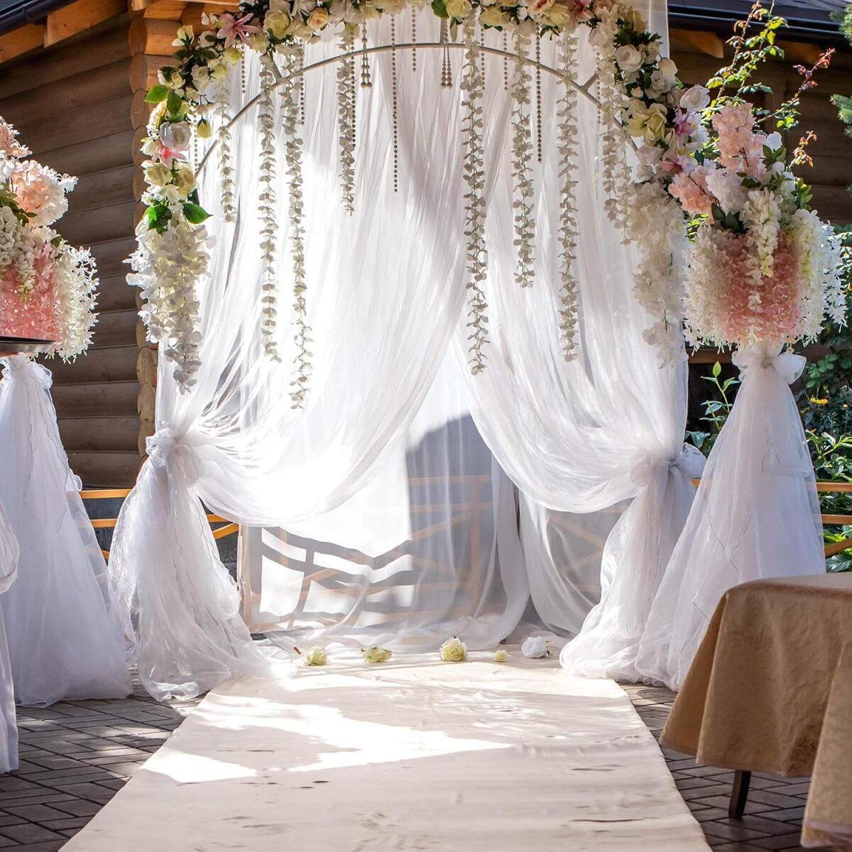 Wedding Arch Draping Fabric for Elegant Events