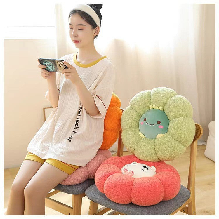 Cartoon Animal Cushion Plush Pillow for Office Bedroom Car Decor - 45x45cm
