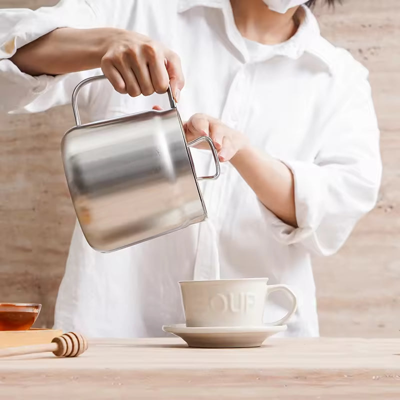 2L Stainless Steel Oil Filter Pot with Fine Mesh Strainer