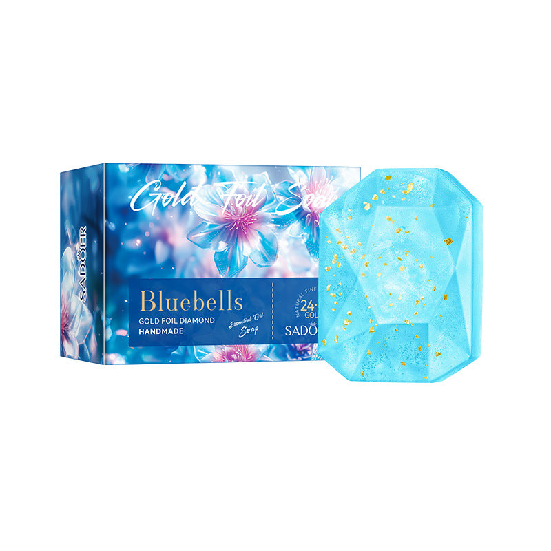 Rose Gold Foil Essential Oil Soap - 100g Natural Fragrance & Gentle Cleansing