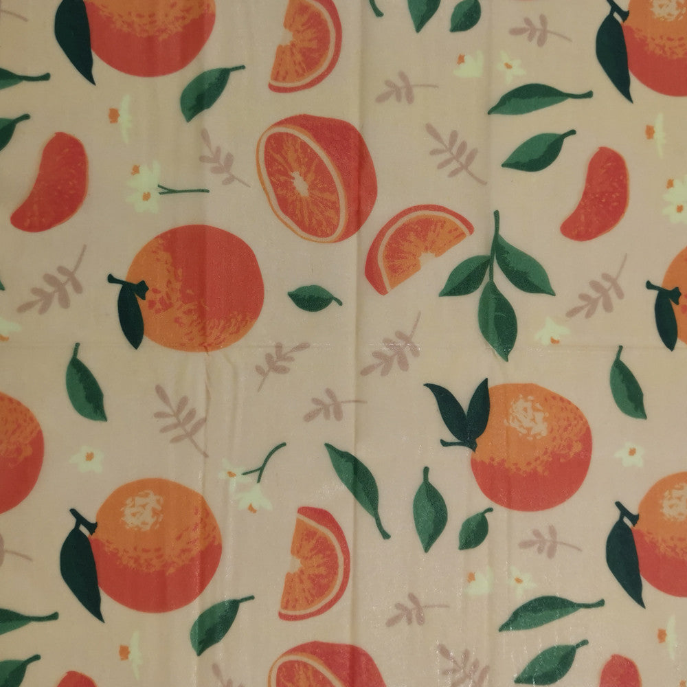 Reusable Organic Cotton Beeswax Food Wraps - Eco-Friendly Kitchen Food Storage