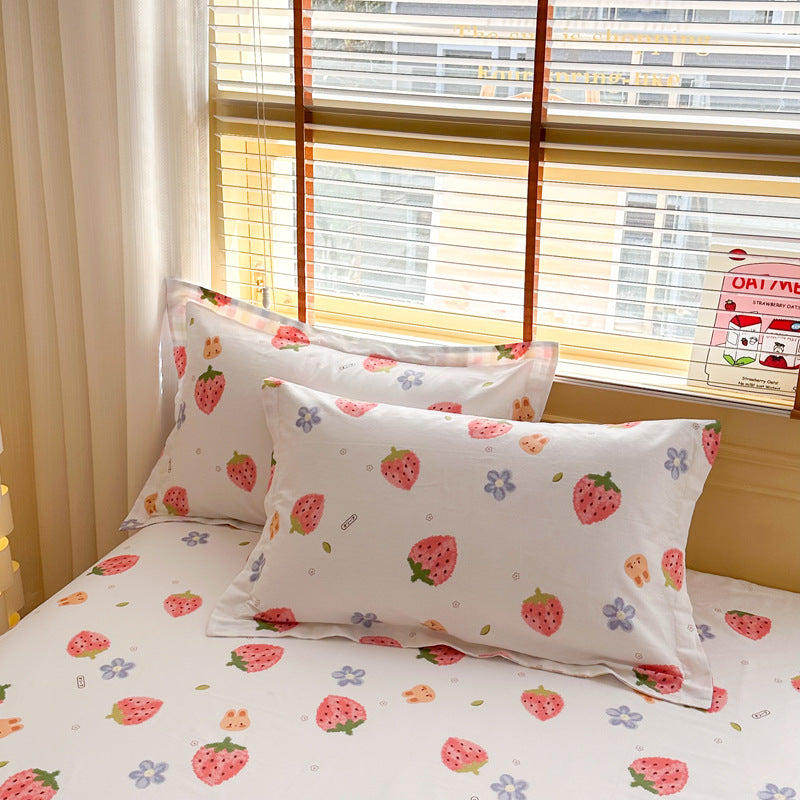 Cotton Twill Pillowcases Set - 100% Cotton, Modern Home Decor
