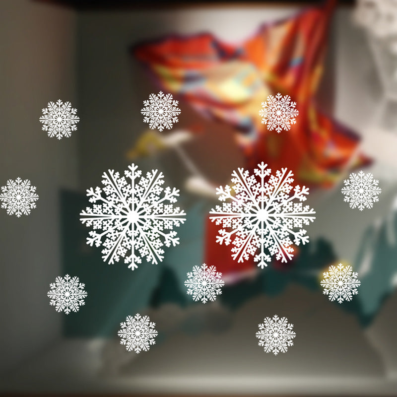 Festive Glass Window Stickers for Holiday Decor - Christmas Festival Decorations