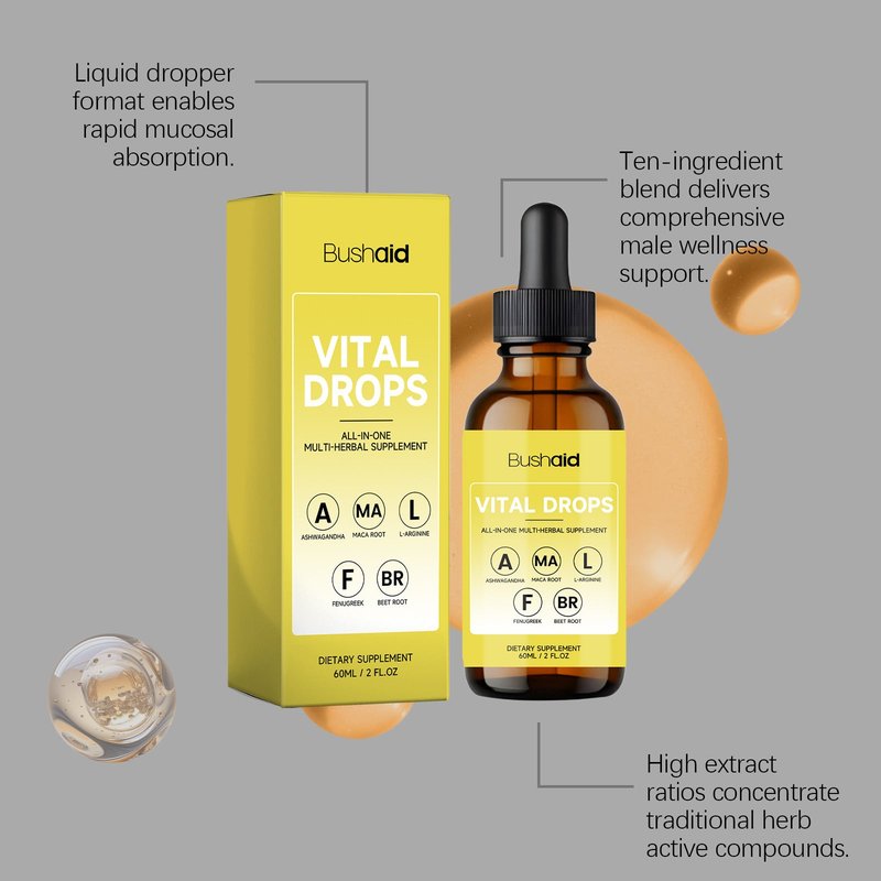Mens Vitality Support Drops - 60ml