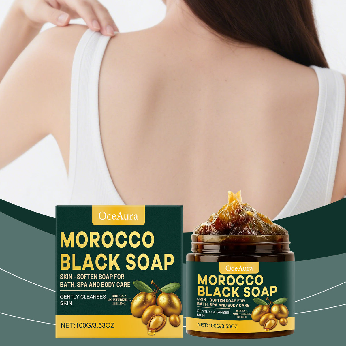 Black Soap Bar 100g - Gentle Cleansing & Moisturizing