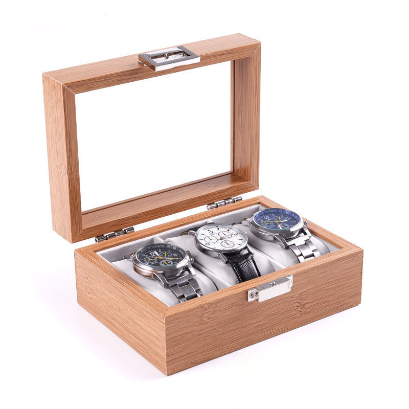 Jewelry & Watch Storage Box Glass Display Case Multiple Variants