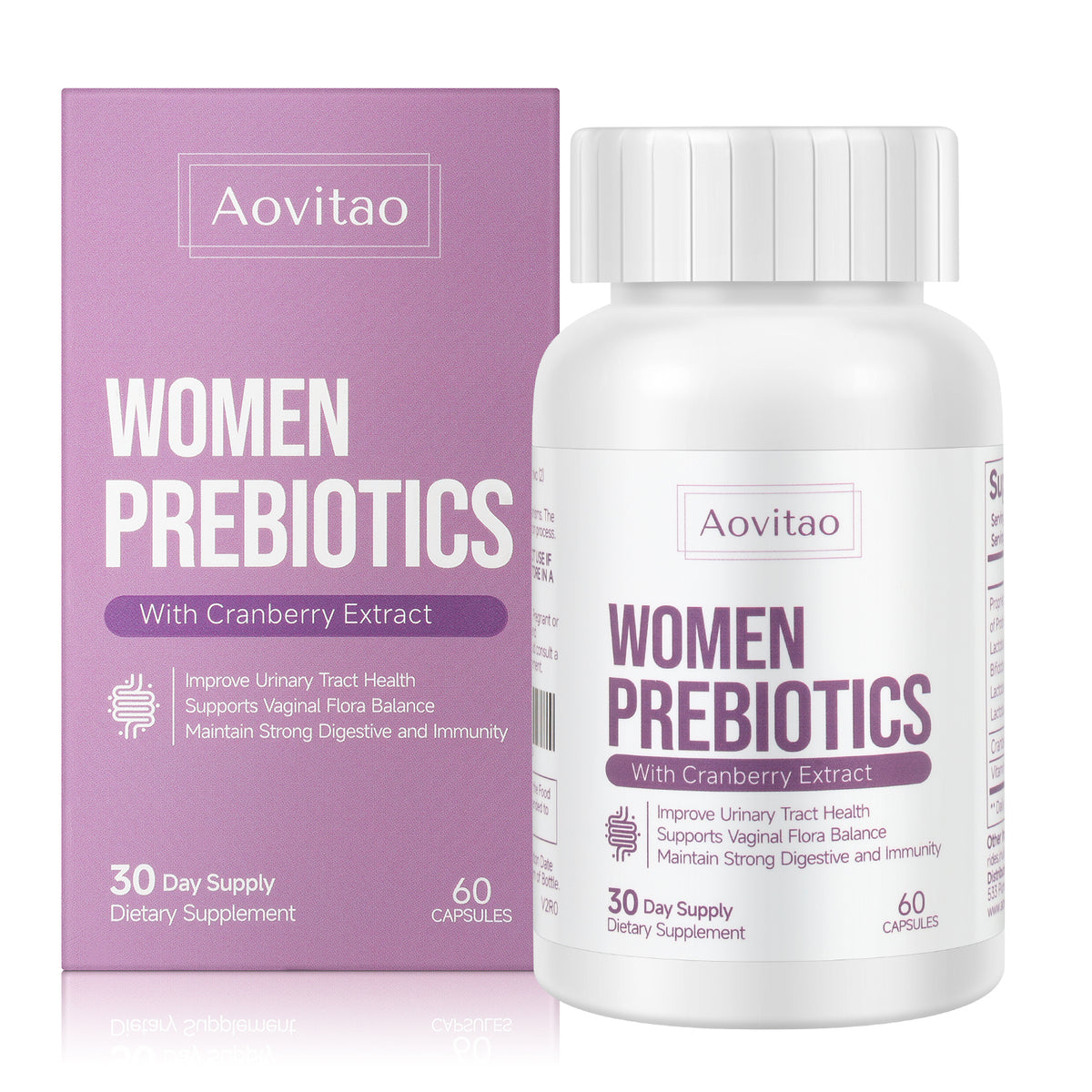 Women's Probiotic Capsules - 60 Billion CFU pH Balance & Digestive Support