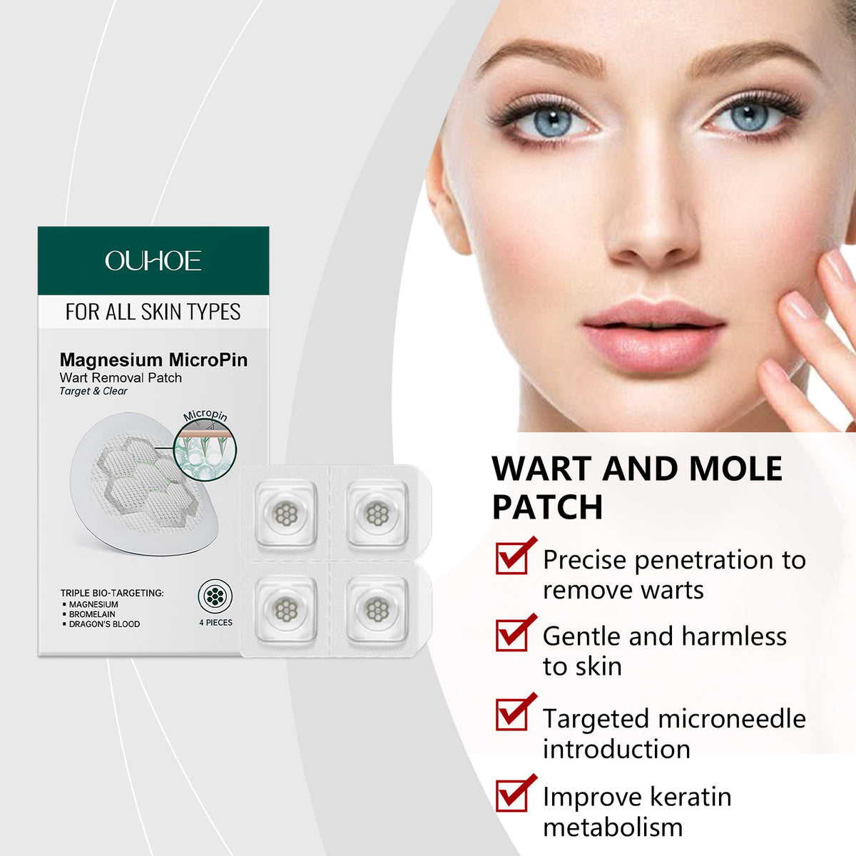 Skin Cleansing & Beauty Patches - 4pcs