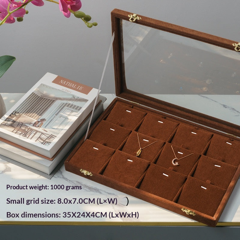 Jewelry Storage Box with Multiple Compartments for Rings, Necklaces & Bracelets