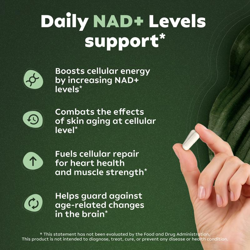NAD Cellular Renewal Capsules - 80 Capsules, Liposomal Anti-Aging Supplement