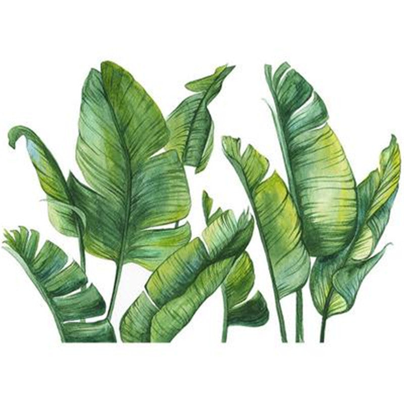 Tropical Plant Turtle Leaf Wall Sticker Home Decor Waterproof Mural