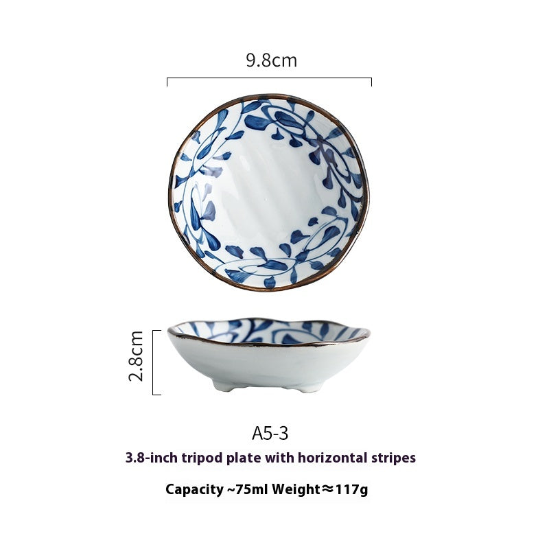 Ceramic Soy Sauce Dipping Dish - Handmade 4-Inch Tableware for Condiments