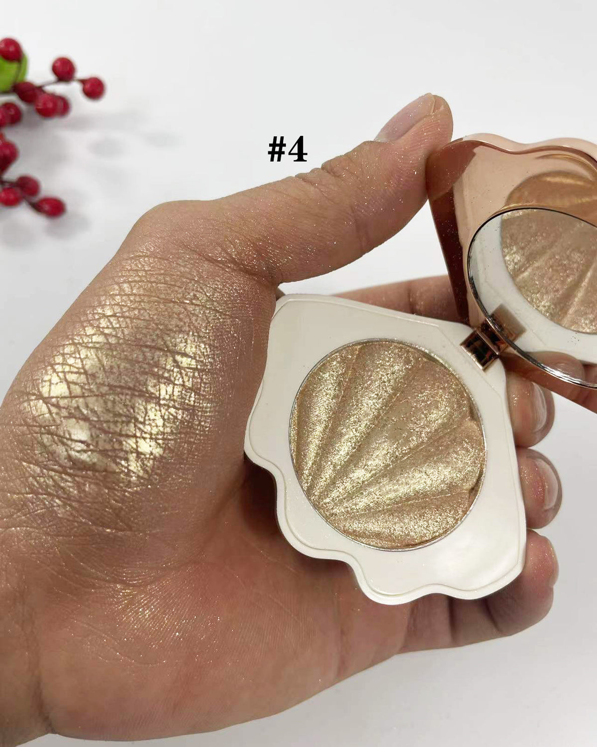 Shell-Shaped Monochrome Highlight & Contour Makeup Palette - Multiple Colors