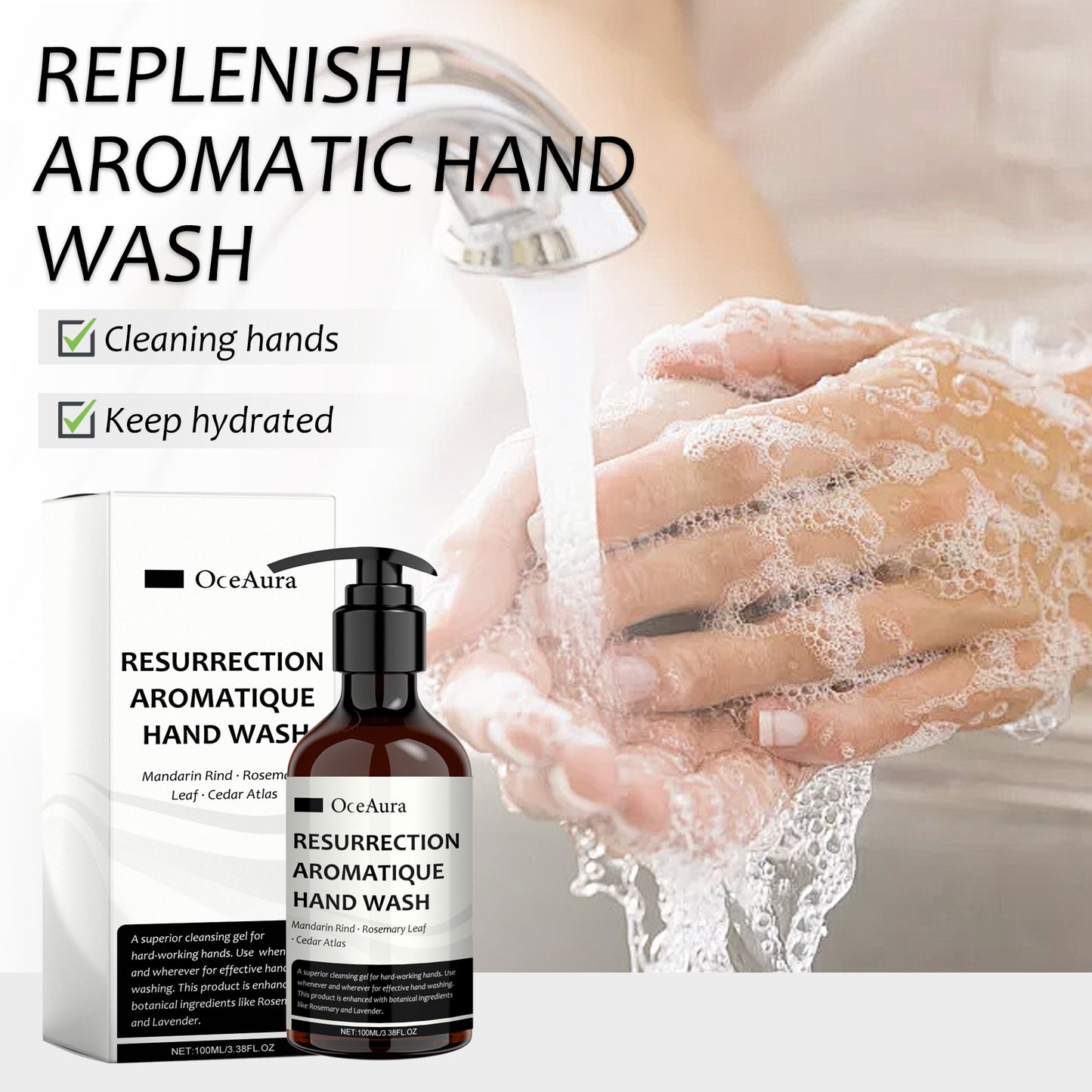 Lavender Scented Hand Sanitizer - 100ml Moisturizing Deep Cleansing Gel