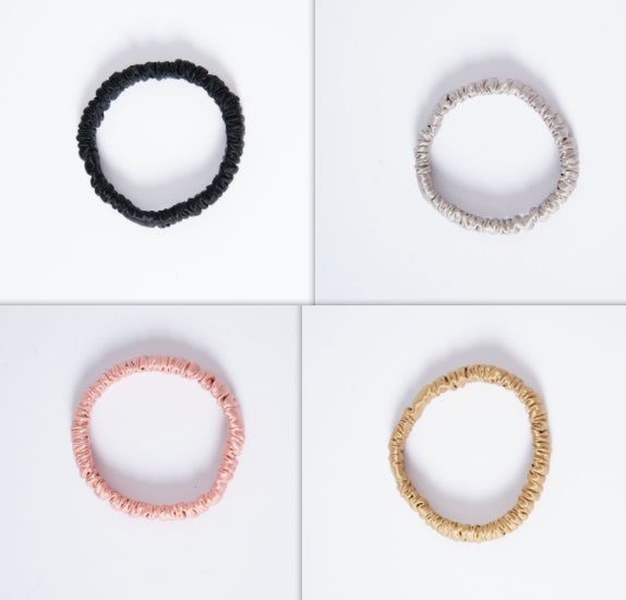 Silk Hair Band - Gentle Elastic Ponytail Holder