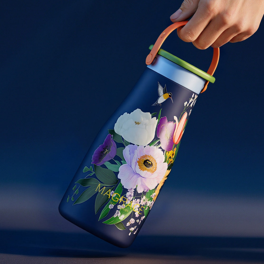 Insulated Stainless Steel Mug with Ceramic Inner Liner 600ml Large Capacity