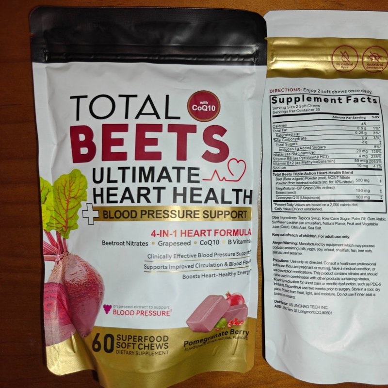 Blood Pressure Support with CoQ10 and Beetroot - 60 Tablets