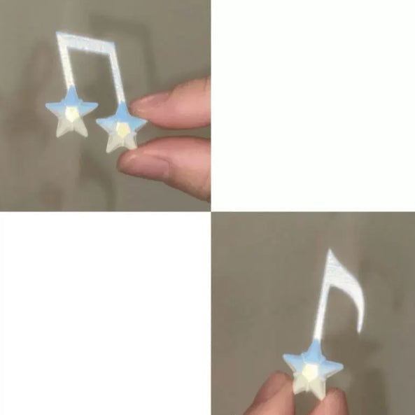 Minimalist Musical Note Hair Clip Set