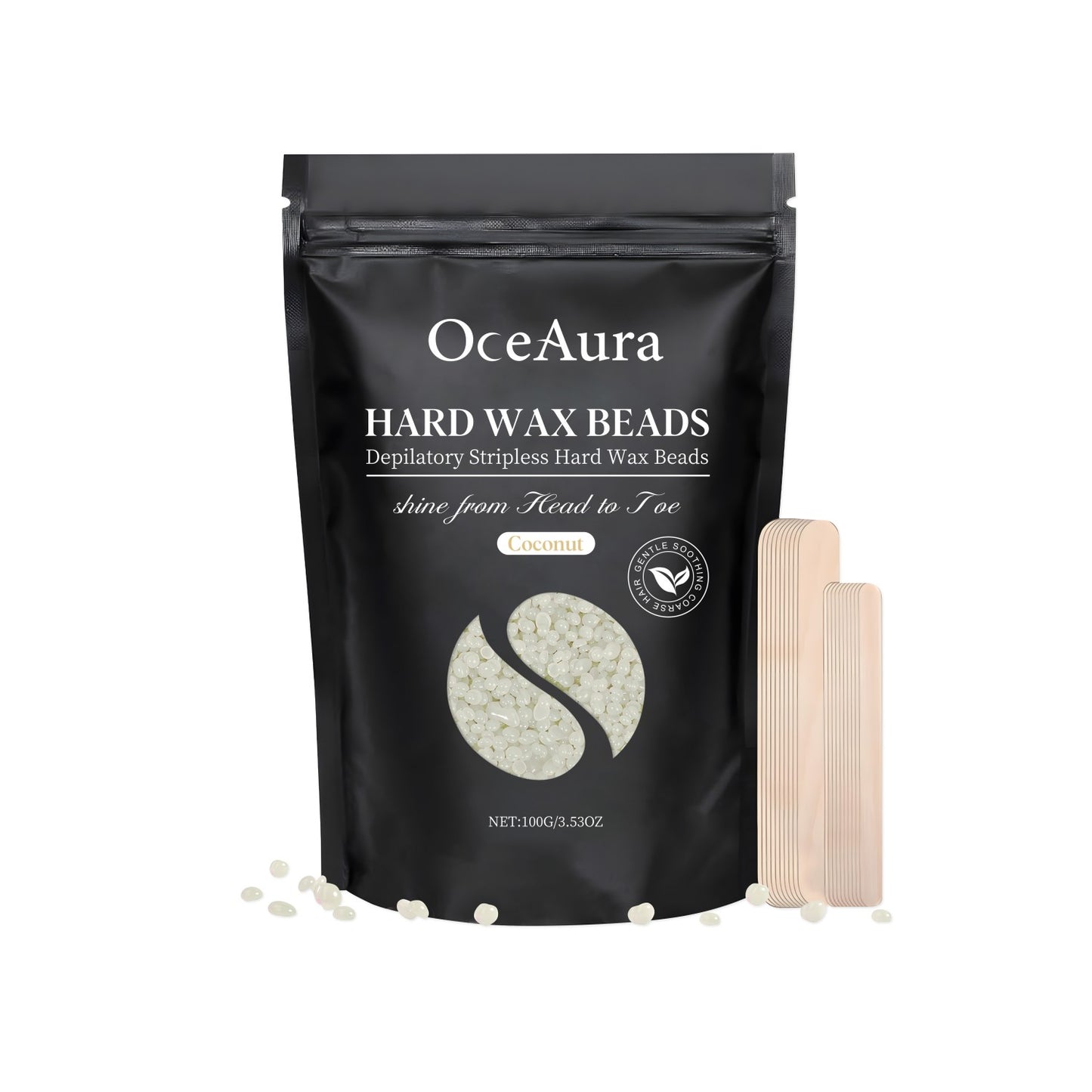 Rose Scented Hair Removal Wax Beans for Soft Skin - 100g