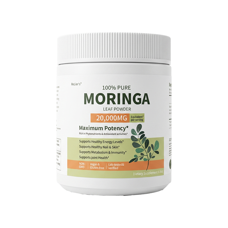 Pure Moringa Leaf Powder - 100% Vegan Nutritional Supplement, 250g