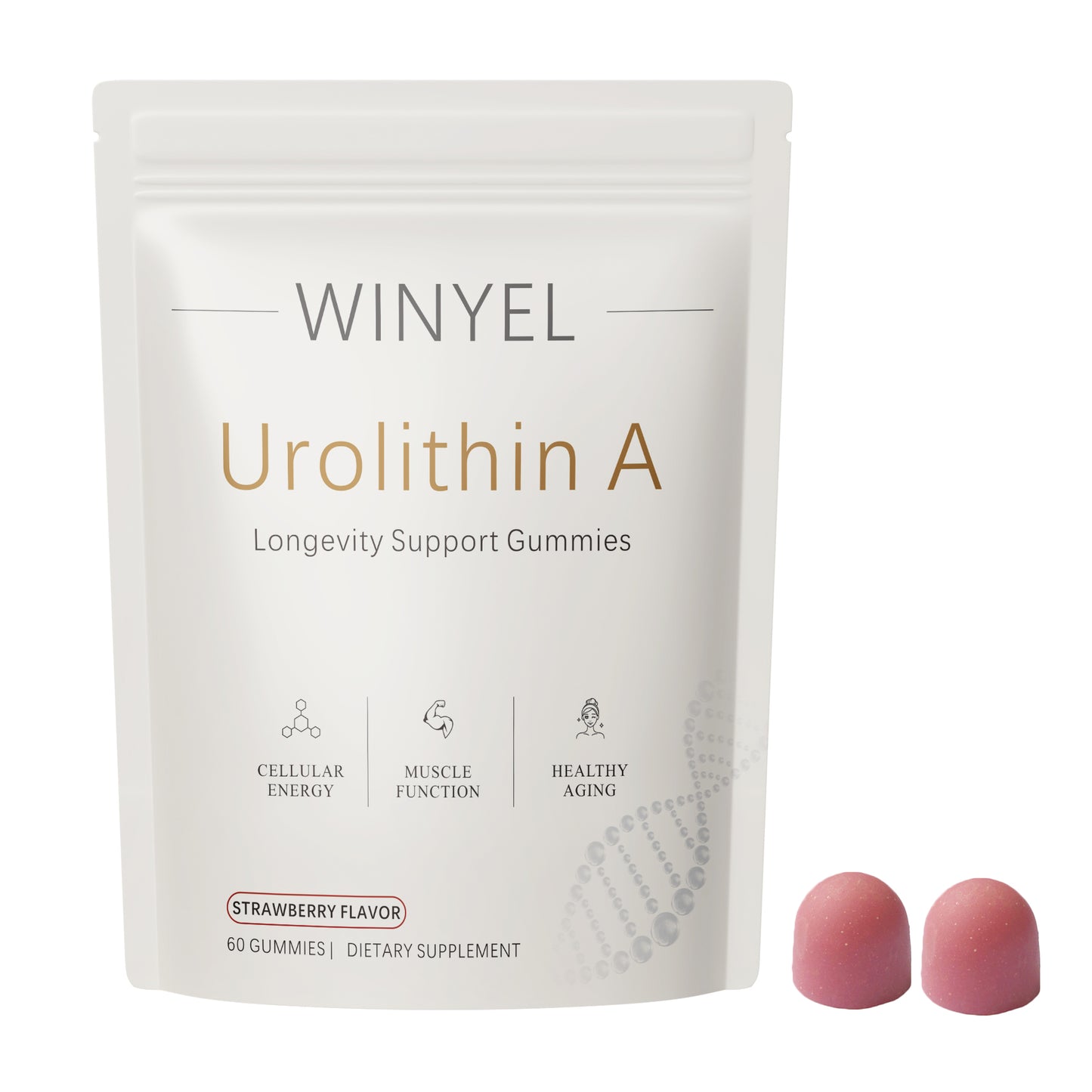 Urolithin A Supplement Gummies - Cellular Energy & Muscle Support - 60 Count