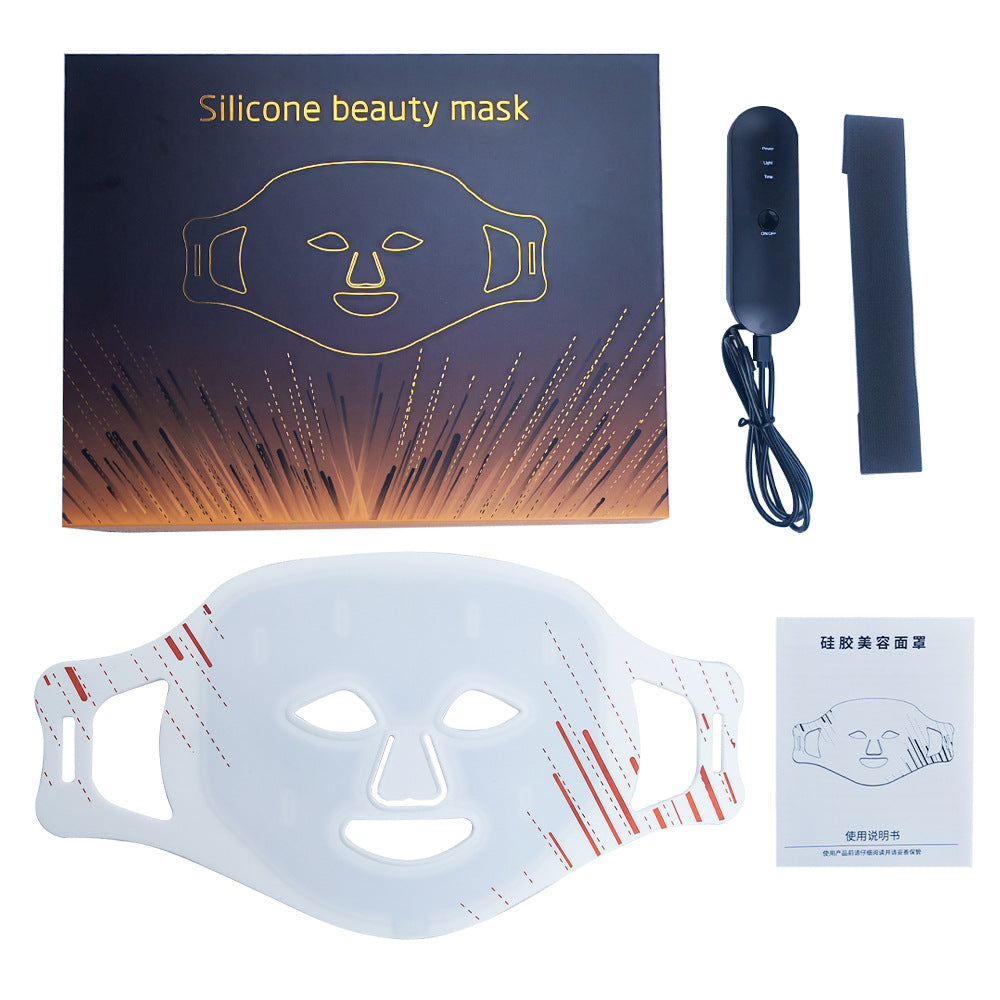 Silicone LED Photon Light Therapy Mask for Skin Rejuvenation