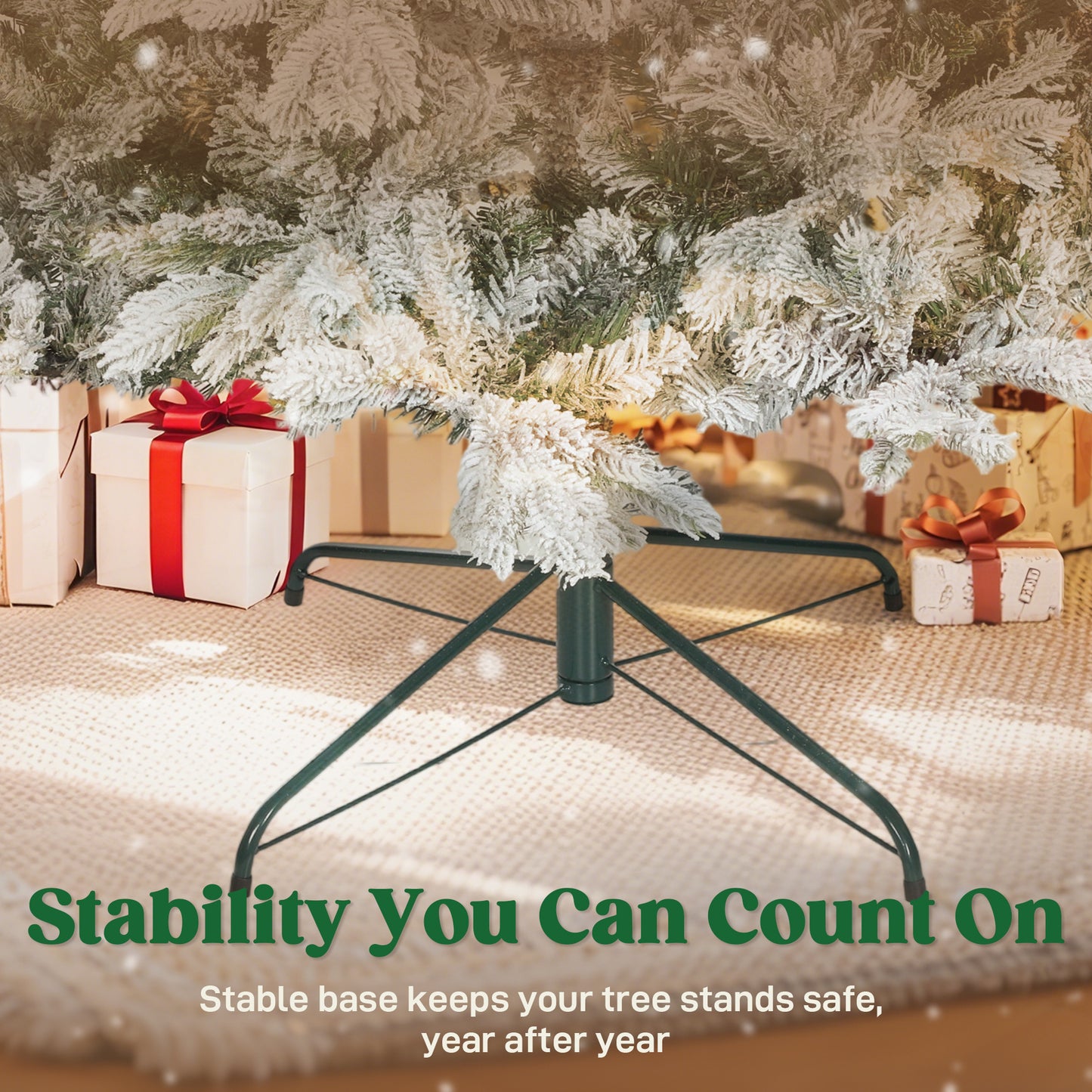 7.5 ft Full Spruce Artificial Christmas Tree - Easy Assembly