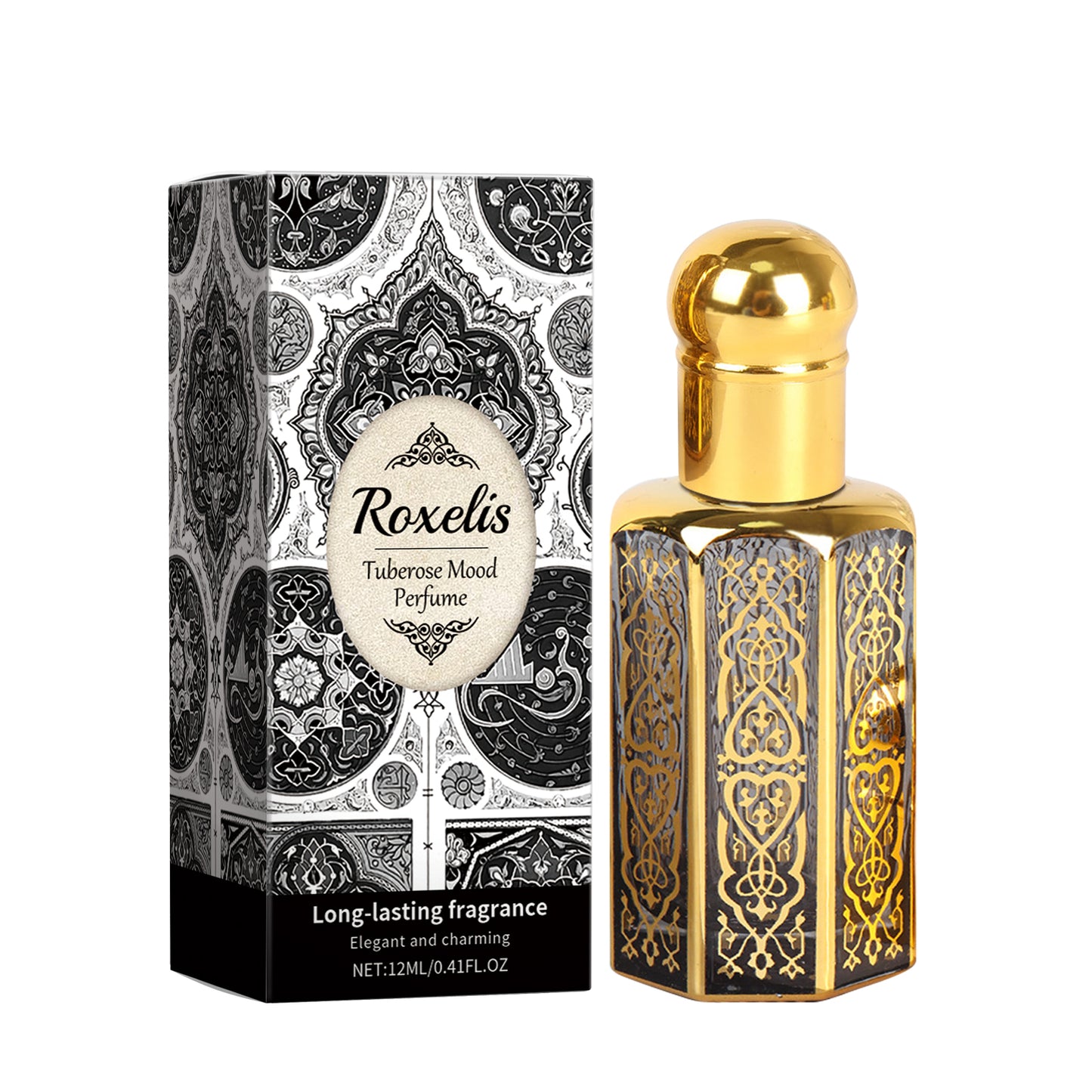 Tuberose Mood Roll-On Perfume Oil - 12ml Arabian Style Floral Fragrance