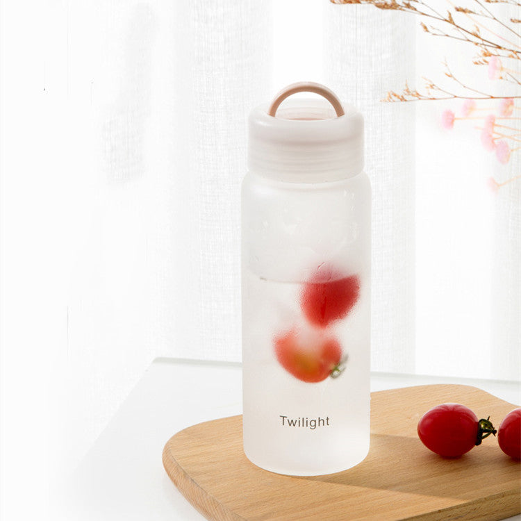 Portable Heat-Resistant Glass Mug for Student and Home Use