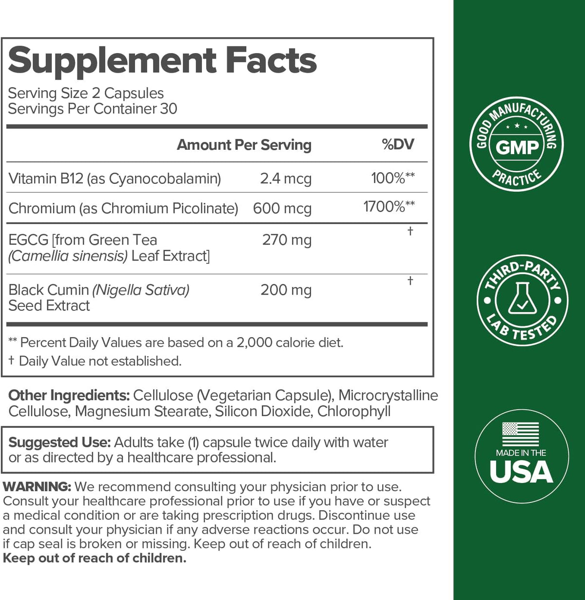 Metabolic Vitamin Capsule - Intestinal Cleansing Support, 60 Tablets