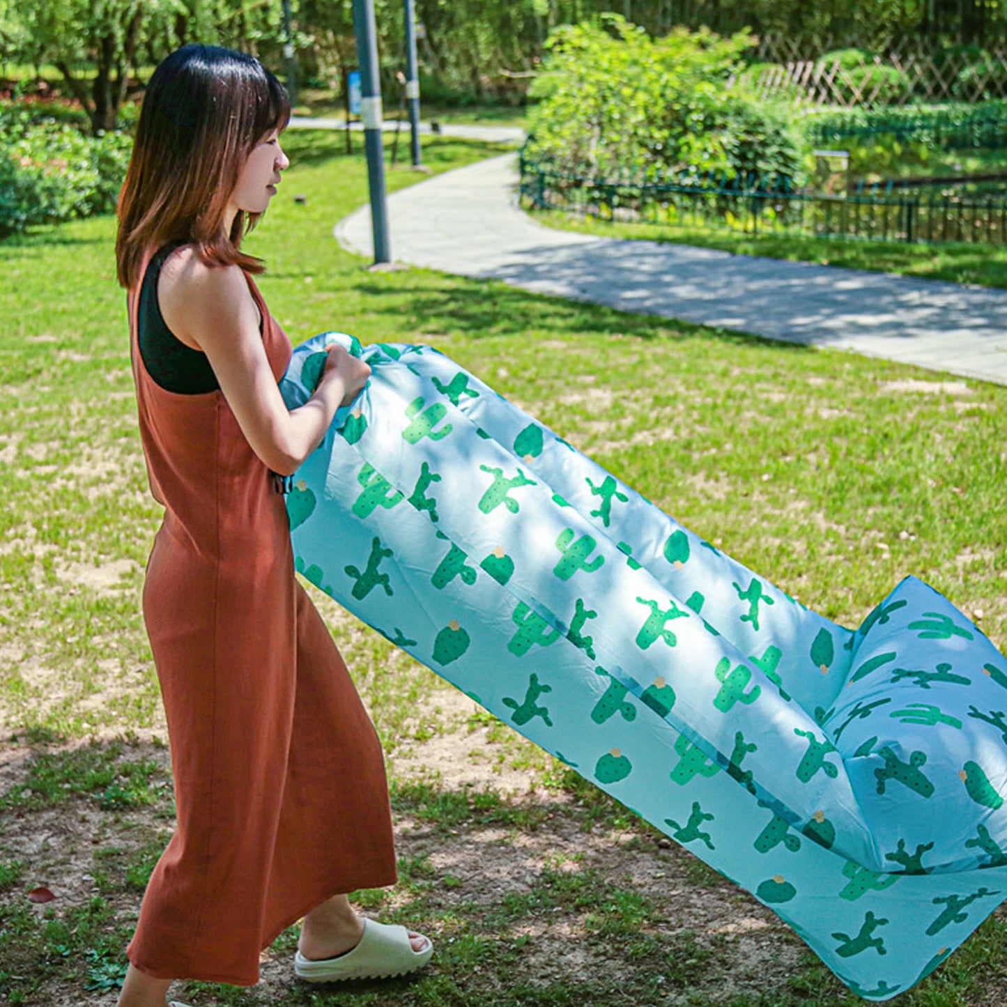 Inflatable Lounger - Portable Foldable Outdoor Air Chair