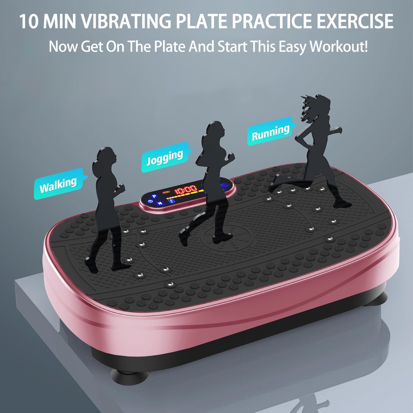 Vibration Plate Fitness Platform - Rose Red Exercise Machine