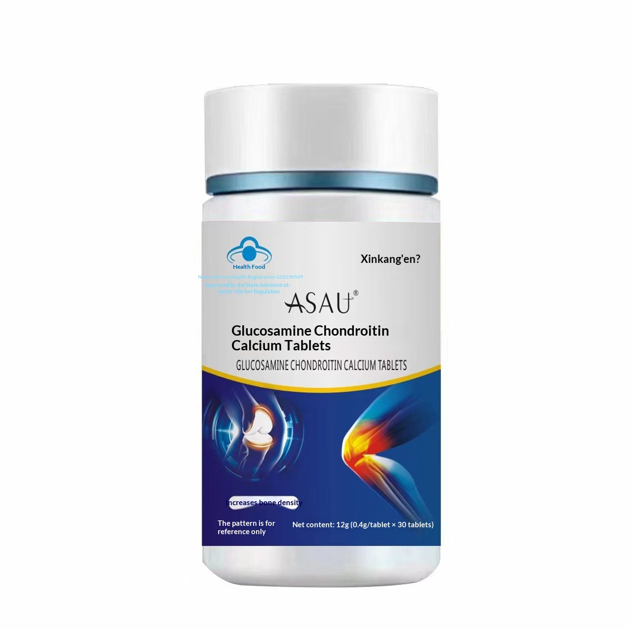 Calcium Glucosamine Chondroitin Tablets for Bone Health - 12g 30 Count