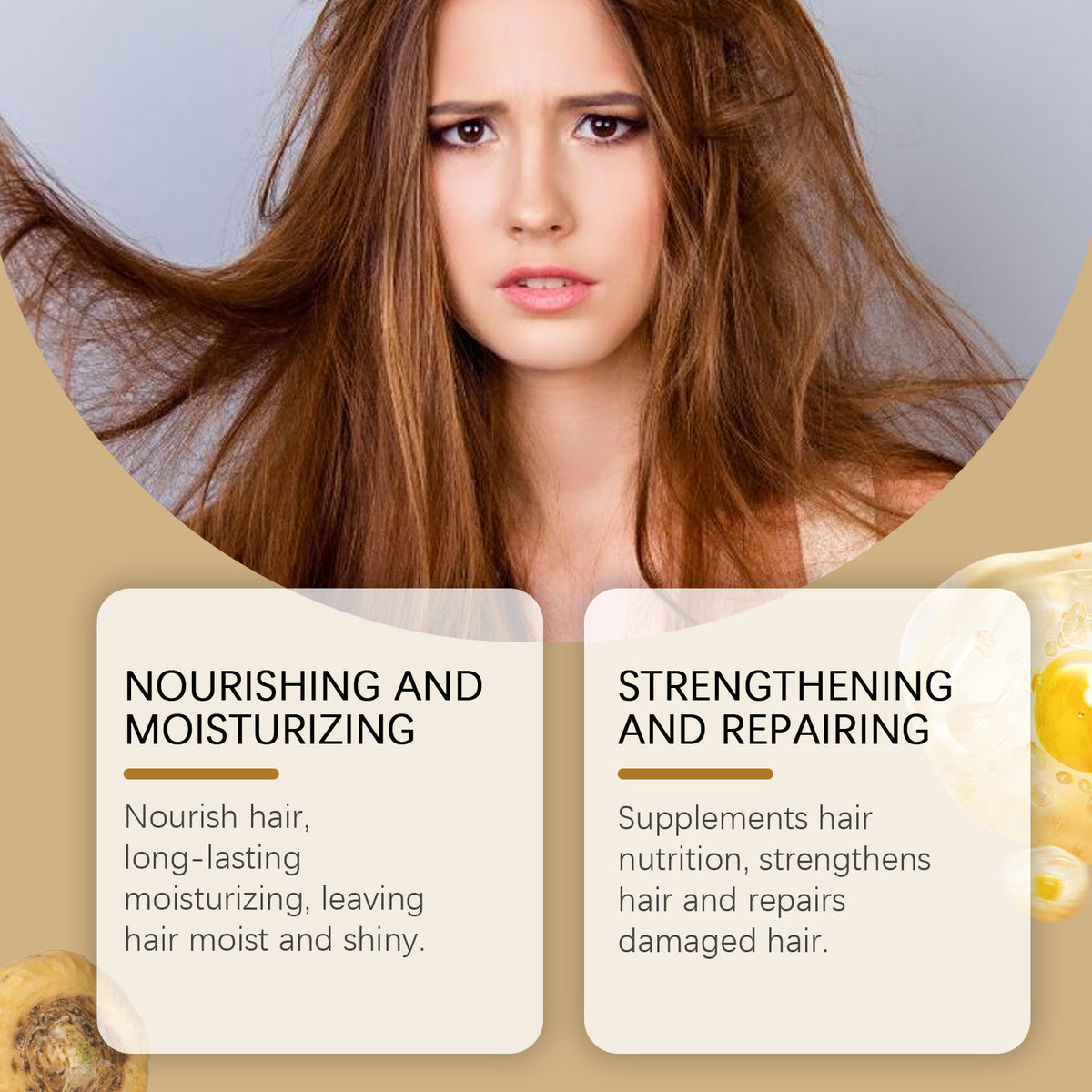 Moisturizing Repairing Nourishing Improve Dry Manic Smooth