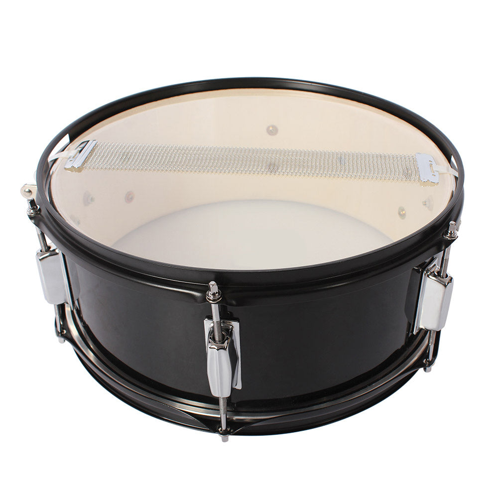 14 Inch Professional Marching Snare Drum Set - Black