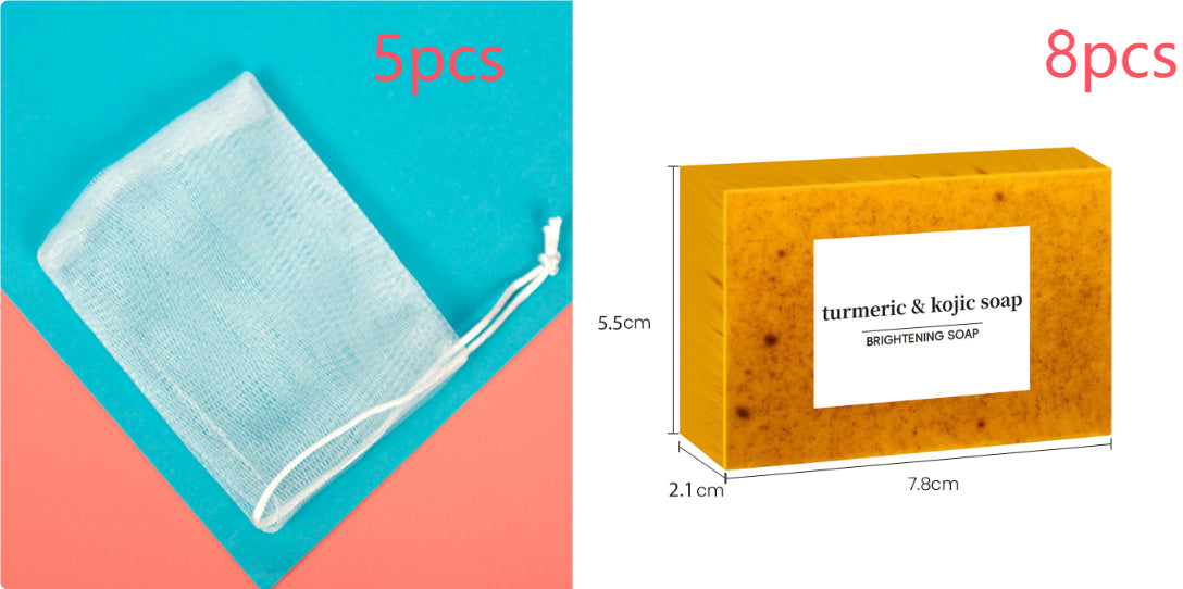 Natural Herbal Turmeric Lemon Ginger Cold Process Soap Set - All Variants